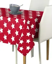 Freedom Stars Red Signature Tablecloth - Assorted Sizes!