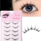 Natural Look False Eyelashes Wispy Cosplay Lashes Manga Lashes Women Girls