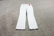 Spanx Pants Womens Medium White Kick Flare Pull On On The Go Stretch