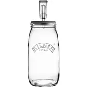 Kilner 3L Glass Fermentation Jar w/ Silicone Lid Set Fermenting Airtight Clear
