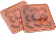 SHERCHPRY 2 Sets Fluffy Individual Lashes Lightweight Cluster Eyelashes for Asian Eyes Natural Look DIY Lash Extensions Easy Application and Comfortable Wear Voluminous and Curly Design