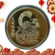 Chinese Coin | New Year Commemorative Coin | Lunar Year Challenge Coin, Collection Souvenir Coin, Collectible Commemoration for Friends