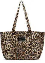 Damson Madder Leopard-print Canvas Tote ONE SIZE