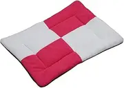 Beautiful Cat Cushion Cotton Plush Warm Dog Beds Large Bite Resistant Non Slip Square Dog Cushion Machine Washable for Dogs Cats Rabbits Other Animals red,70 (Color : Rose Red, Size : 45)