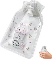 Hot Bottle Water Bag - Warm Water Bag Hot Water Pack | Hand Warmer Warm Water Bag | Portable Hot Water Bottle | Cartoon Warm Water Bottle | Transparent Hot Bag | Hot And Cold Compress