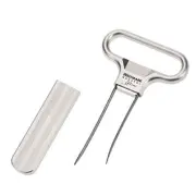 Monopol Westmark Germany Steel Two-Prong Cork Puller with Cover (Silver Satin) 1