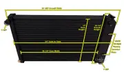 RN Champion 3 Row Black Finish Radiator for 1978 - 1987 Chevrolet Monte Carlo (for: Chevrolet)