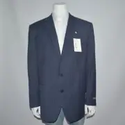 NWT RALPH LAUREN Classic Fit Stretch Wool UltraFlex Navy Pinstripe Blazer 48L