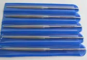 5-PACK STRAUSS 2152 D126 120/ 140 HALF ROUND NEEDLE DIAMOND FILES 5-1/2" OAL