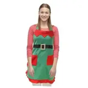Christmas Elf Arpon For Women| Christmas Kitchen Apron| Holiday Womens Apron|
