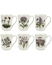 Portmeirion Set of 6 Botanic Garden Flared Tankard Mugs