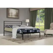 Leeds Queen Size Metal Bed Frame in Black