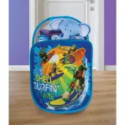 Pop N' Play Tote Hamper Hoop Toy Organizer Teenage Mutant Ninja Turtle NEW