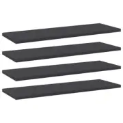 4 Pcs Bookshelf Boards Spare Shelving Part Book Cabinet Storage Shelf Panel Grey