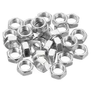 30pcs M12x1.0 Steel Hex Nuts Hardware Nuts Screw Bolt Fasteners 7mm High