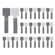 30Pcs 3.54" Self Adhesive Hook and Loop Cable Ties for Wire Organizer(Gray)
