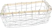 Generic Wire Storage Basket Iron Weave Countertop Fruit and Vegetable Organizer for Home Decor Durable and Easy to Clean for Snacks and Eggs Storage