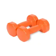2x Vinyl Dipped Weighted Dumbbell 2.5kg Home Gym Training Workout Fitness Set