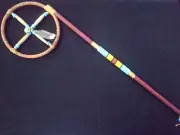 Native American Coup Stick Handmade by Robert Crying Red Bear