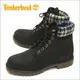 賠售【聯名款】TIMBERLAND WOOLRICH聯名10061黃靴款 羊毛格紋護墊 黑色 經典防水6吋靴 US8M