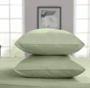 Cotton Pillow Cases - Standard Size Set of 2, 100% Pure Cotton, 300 Thread Co...