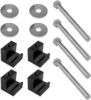 Truck Tool Box mounting kit Clamps for Pickup Truck Tool Box Mount Tie Downs (4 PCS) J-Hook Style tie Downs