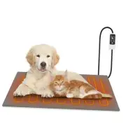 Pet Heating Pad, Waterproof Dog Cat Heating Pad with Timer Smart Thermostat