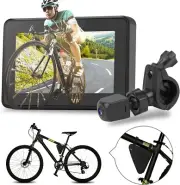 Bike Bicycle Mirror,1080P Bicycle Rear View camera with 4.3" Screen,130°
