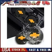 2 pk Cup Mat Car Drink Holder Insert Silicone Coaster Set for Chevrolet Sty-1
