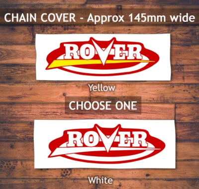 Scott Bonnar Rover 45 Chain Cover Decal Vintage Mower Decals
