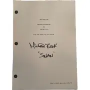 Michael Beck The Warriors Signed Script
