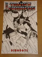 TRANSFORMERS BEST OF UK DINOBOTS #3 RI B SKETCH COVER 2007 IDW NICK ROCHE