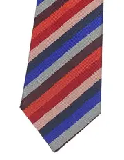 Paul Smith Men's Signature Artist Stripe Silk Thin 3" Neck Tie Bold Colorful