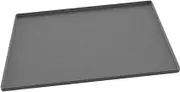 Leefasy Silicone Fridge Floor Mat Dryer Drip Pan Nonslip Under Washer Pan High Raised Edge Leakproof Mini Fridge Drip Pan Drip Tray, Gray 65x60cm