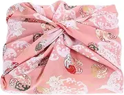 BEBEMOKO Japanese Style Wrapping Cloth for Bento Lunch Box Soft and Decorative Meal Box Cloth for Picnics and Home Use Floral Design
