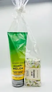 BATH & BODY WORKS CUCUMBER MELON/LILY 2 PIECE SET
