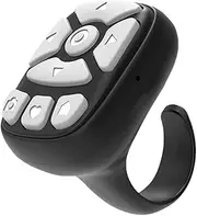 Fingertip Wireless Blue-Tooth Remote Control, Remote Control Ring Finger Scroller, Wireless Remote Control Page Turner Ring Wireless Finger Scroller Fingertip Page Turner