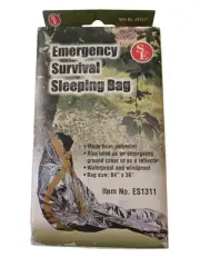 SE Emergency Sleeping Bag Insulated Heat Light Weight 84x36 Inch