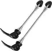 CyclingDeal Bike Bicycle Front Rear Quick Release Skewers - Axles Set Replacement - QR Lever Set - for Bike Wheel Hub