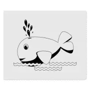 2 x 'Whale' Microfibre Lens / Glasses Cleaning Cloths (LC00020026)