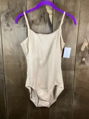 Weissman Scoop Neck Cami High Back Leotard Nude SA 4/6