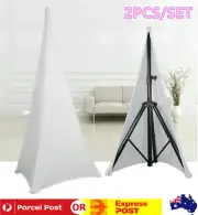 4X White Speaker Scrim DJ Disco Tripod Stand Cover Extra Height Stretchable AU