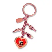 St Kilda Saints AFL Charm Keyring Key Ring With Logo Charms