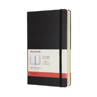 在飛比找樂天市場購物網優惠-【MOLESKINE】 2018日記本12M-L型黑