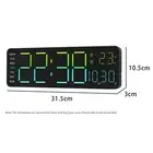 RGB Digital Clock with Remote Control Temperature Display Week Function