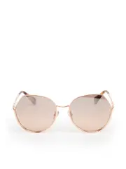 Rose Gold Geometric Gradient Sunglasses