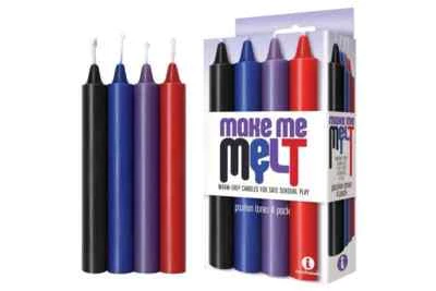 The 9's Make Me Melt Drip Candles 4-PK Passion