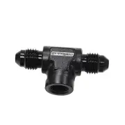 Aeroflow -3An Male Tee With 1/8 On Sideblack Female 1/8" Npt On Side