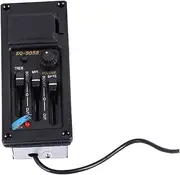 COSMEVIVI 1Pc Eq Pickup Preamp Piezo Pickup for Guitar Right Hand with Volume Mass Mid Treble Control Knobs Durable Musical Instrument Accessory for Enhanced Sound Quality