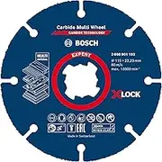 Bosch Professional 1x Expert Carbide Multi Wheel X-Lock Cutting Disc (for Hardwood, Ø 115 mm, Accessories Small Angle Grinder)